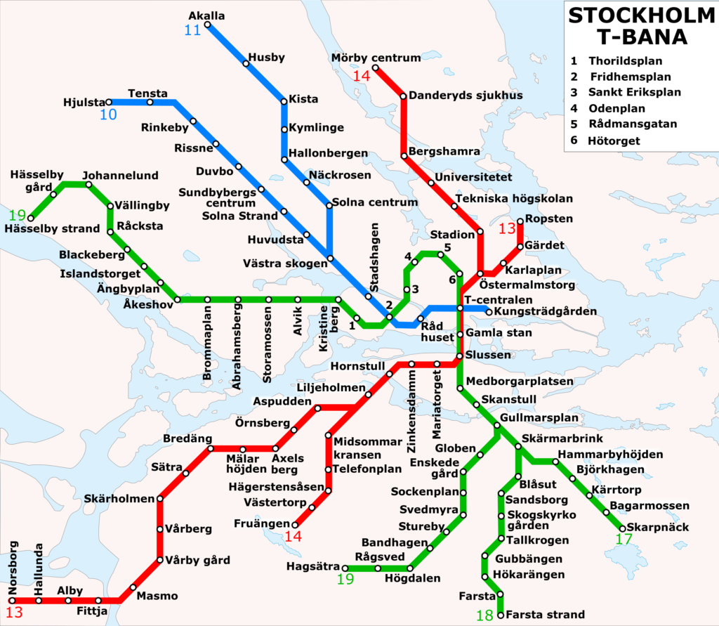 U-Bahnnetz Stockholm, 2011